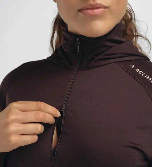LightWool 180 Hoodie W's Chocolate Plum S 