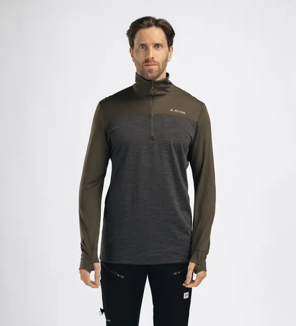 LightWool 180 Polo w/ zip M's Tarmac / Marengo M 