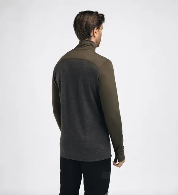 LightWool 180 Polo w/ zip M's Tarmac / Marengo M 