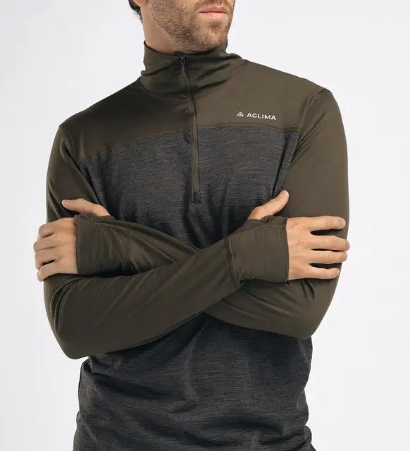 LightWool 180 Polo w/ zip M's Tarmac / Marengo M 