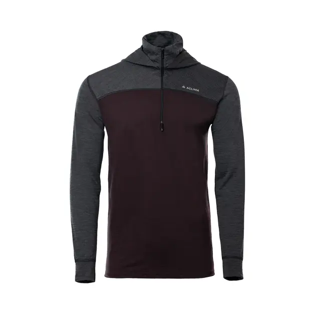 LightWool 180 Hoodie M's Chocolate Plum / Marengo S 