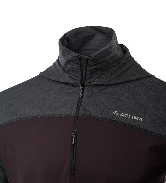 LightWool 180 Hoodie M's Chocolate Plum / Marengo S 