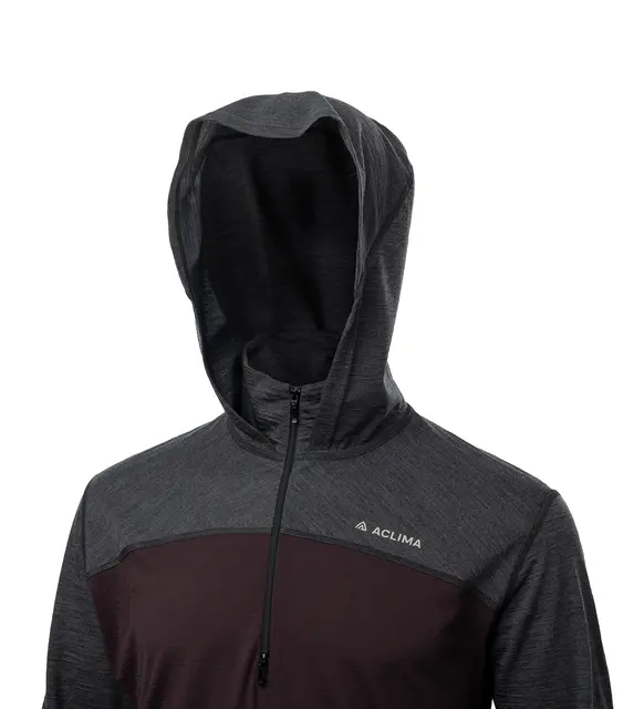 LightWool 180 Hoodie M's Chocolate Plum / Marengo S 