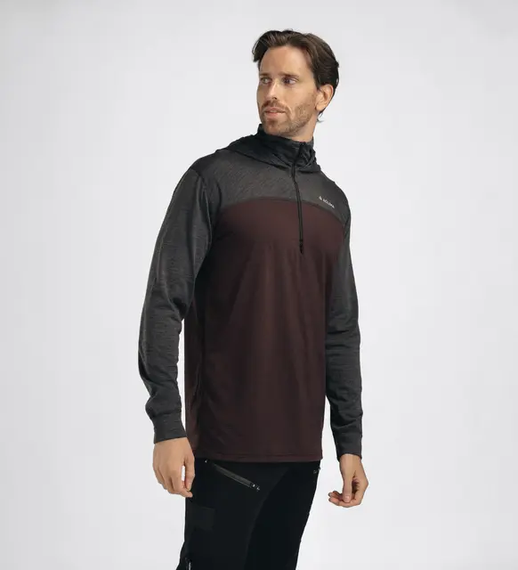 LightWool 180 Hoodie M's Chocolate Plum / Marengo S 