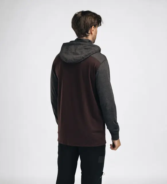 LightWool 180 Hoodie M's Chocolate Plum / Marengo S 