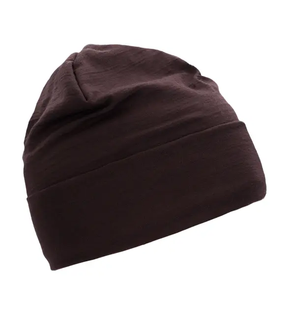 WoolNet Light Beanie U Chocolate Plum S/M 