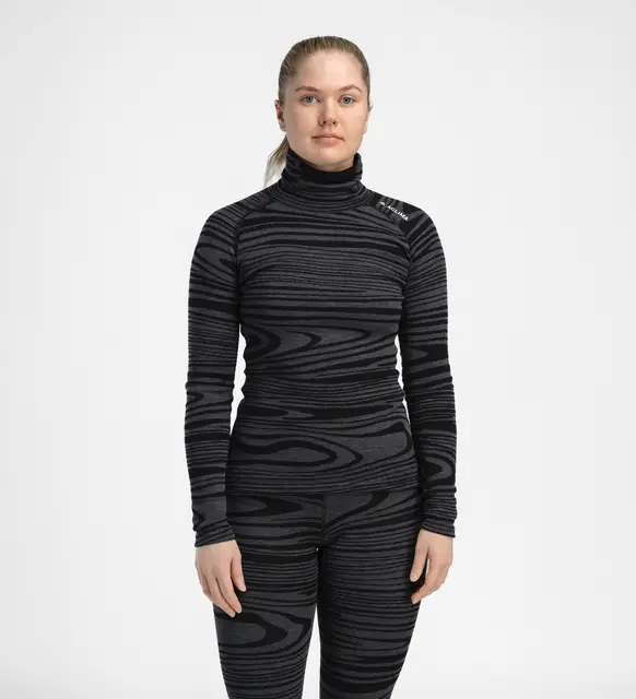 WarmWool Roll Neck W's Black Motion M 