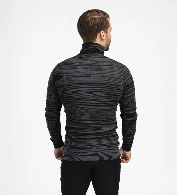 WarmWool Roll Neck M's Black Motion M 