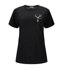 LightWool 140 classic tee antler W&#39;s Jet Black M