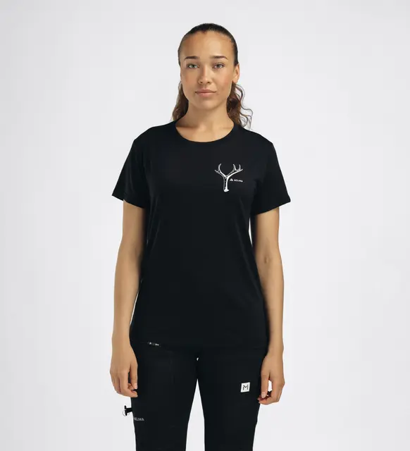 LightWool 140 classic tee antler W's Jet Black M 
