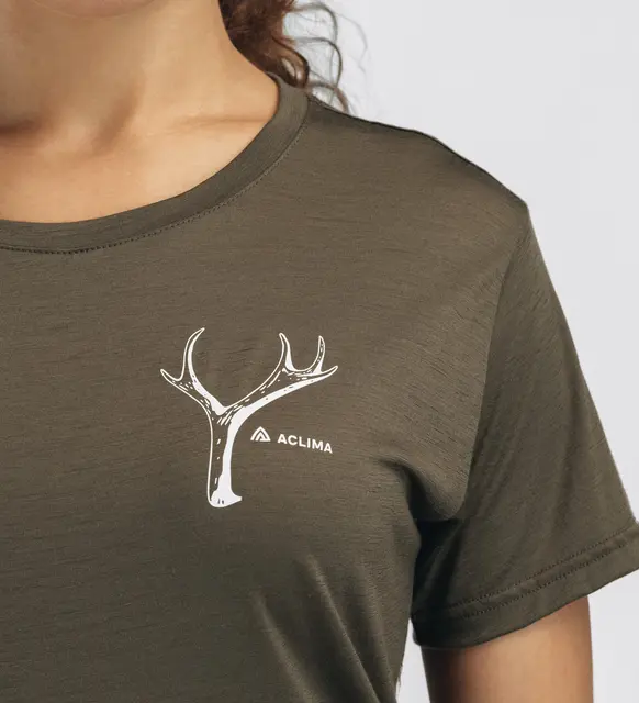 LightWool 140 classic tee antler W's Tarmac M 