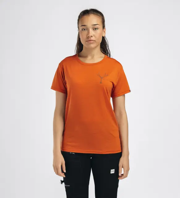 LightWool 140 classic tee antler W's Apricot Orange M 
