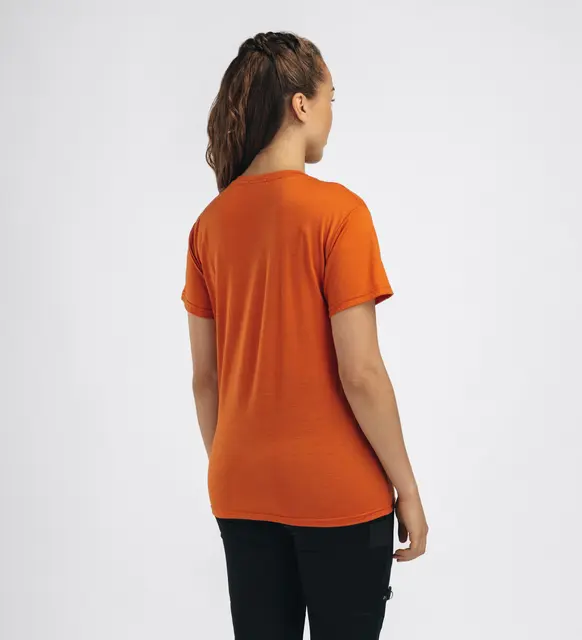 LightWool 140 classic tee antler W's Apricot Orange M 