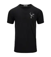 LightWool 140 classic tee antler M&#39;s Jet Black L