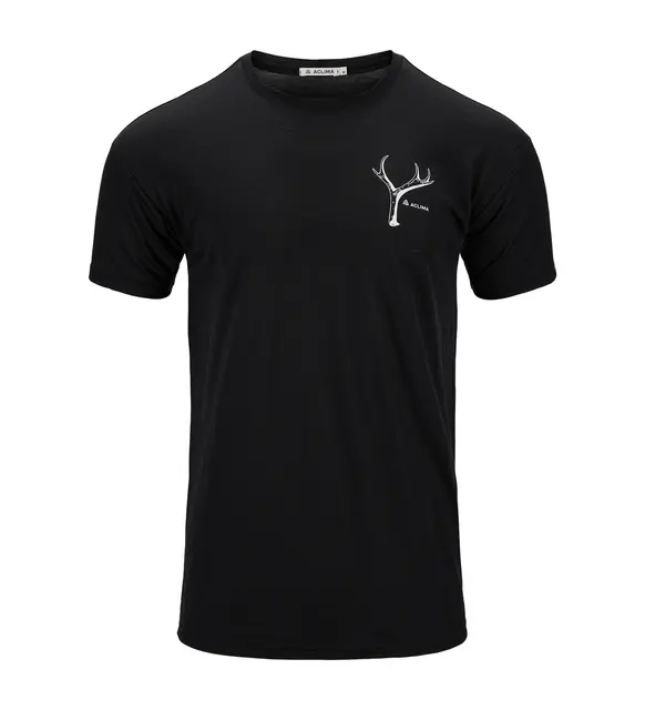 LightWool 140 classic tee antler M's Jet Black L 