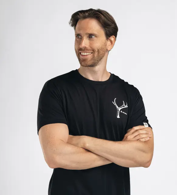 LightWool 140 classic tee antler M's Jet Black L 