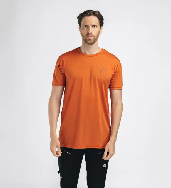 LightWool 140 classic tee antler M's Apricot Orange L 