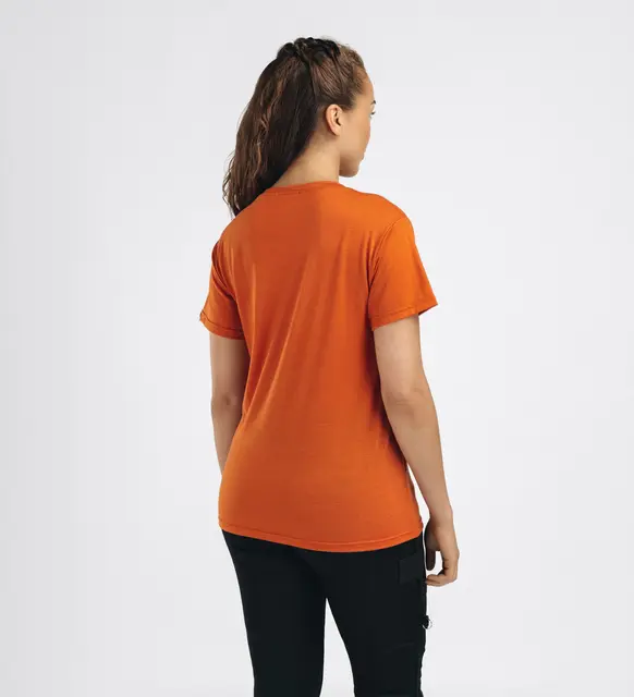 LightWool 140 classic tee mountain W's Apricot Orange XL 