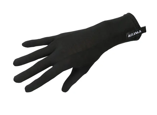 LightWool 140 liner gloves Jet Black M/8 