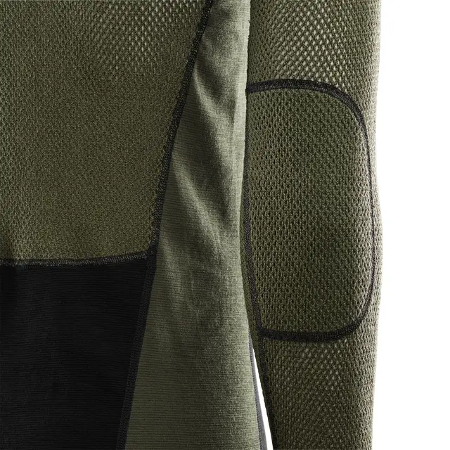 WoolNet Hybrid mockneck M's Jet Black/Olive Night/Dill S 