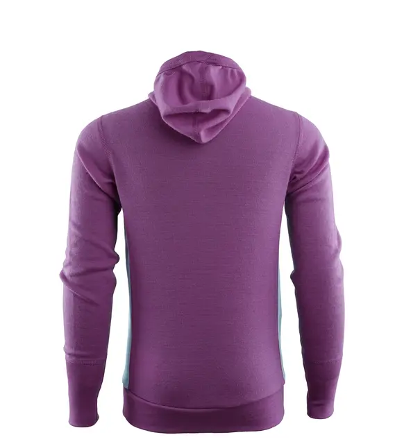 WarmWool hoodsweater Ch Sunset Purple/Reef Waters 120 