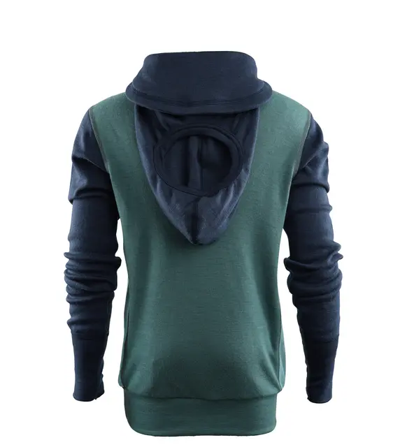 WarmWool hoodsweater Jr NorthAtlantic/NavyBlazer/ReefWaters 140 