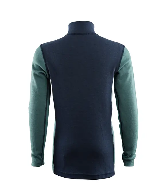 WarmWool mockneck Jr NavyBlazer/NorthAtlantic/ReefWaters 130 
