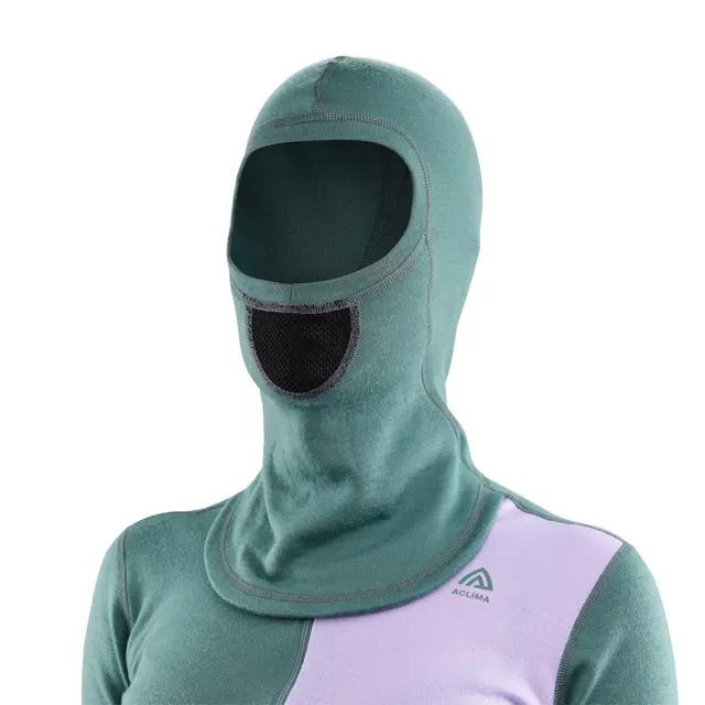 WarmWool hoodsweater w/zip W's NorthAtlantic/PurpleRose/SunsetPurpl M 