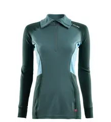 WarmWool polo W&#39;s NorthAtlantic/GreenGables/ReefWaters M