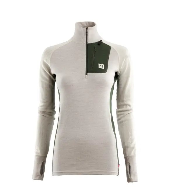 Lars Monsen Femunden polo W's BeigeMelang/OliveNight/FemundenLight M 