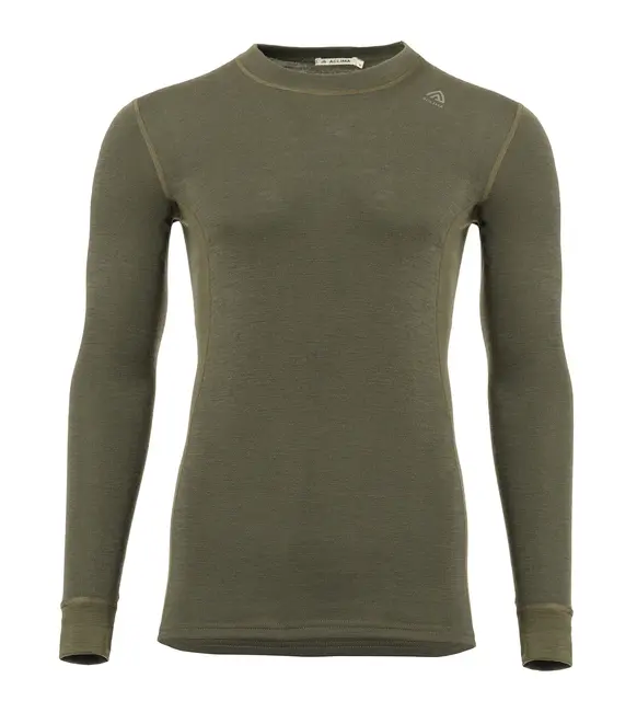 WarmWool crewneck M's Olive Night S 