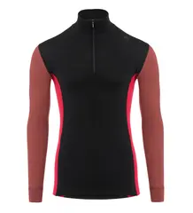 WarmWool mockneck M&#39;s Jet Black / SpicedApple / Jester Red M