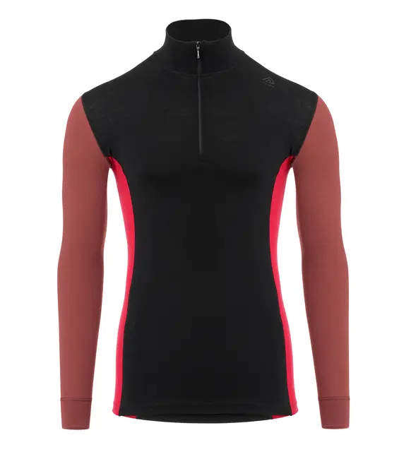 WarmWool mockneck M's Jet Black / SpicedApple / Jester Red M 