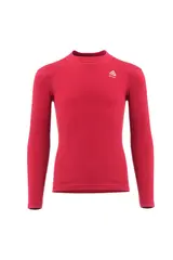 WarmWool crewneck Jr Jester Red / Beige Melange 140