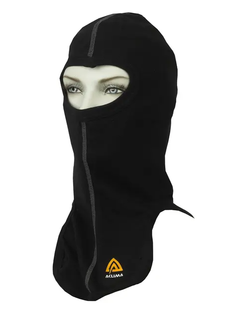 WarmWool balaclava Jet Black Onesize 