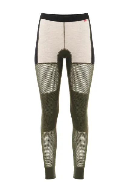 WoolNet Hybrid longs W's Olive Night /Beige Melange /Jet Black XS 