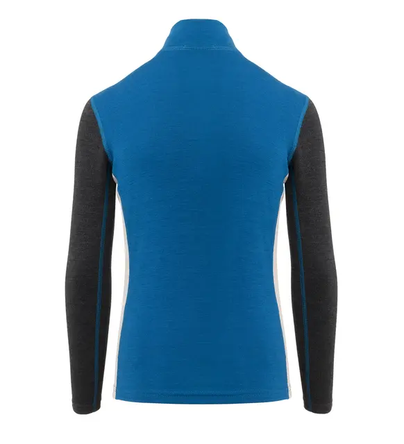 WarmWool mockneck Jr Corsair / Marengo /Beige Melange 130 