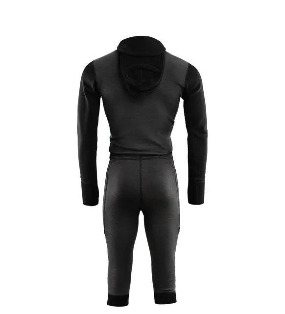 WarmWool overall 3/4 M's Marengo/Jet Black/Green Gables S 