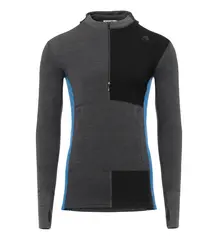 WarmWool hoodsweater w/zip M&#39;s Marengo/Jet Black/Corsair L