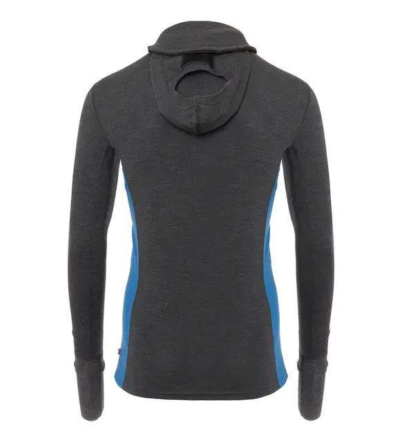 WarmWool hoodsweater w/zip M's Marengo/Jet Black/Corsair L 