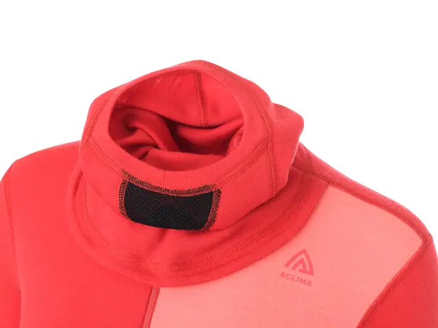 WarmWool hoodsweater w/zip W's Jester Red/Spiced Coral/Spiced Apple XL 
