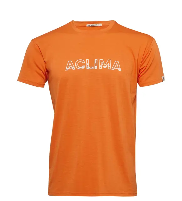 LightWool 140 classic tee Logo M's Orange Tiger L 