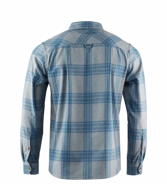 ReBorn woolshirt M's Check Light Grey / Jeans L 