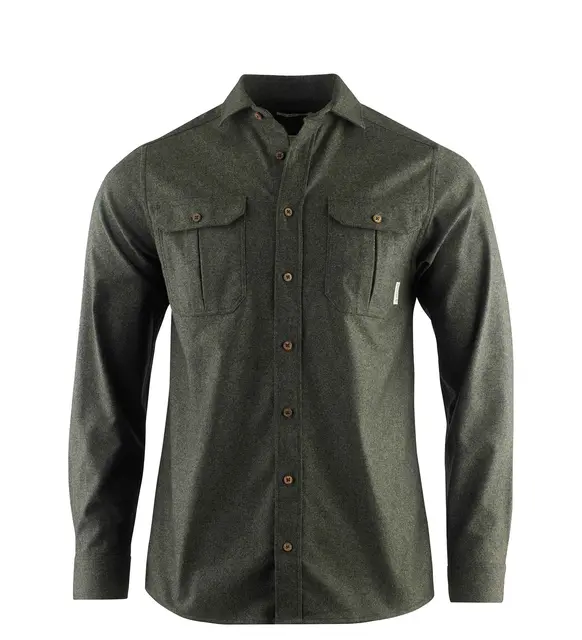 ReBorn woolshirt M's Green Granite S 