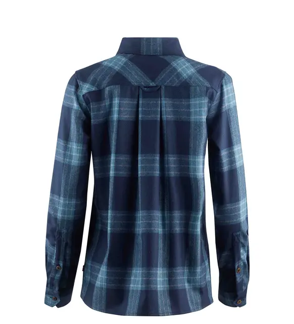 Reborn woolshirt W's Check Navy / Jeans M 