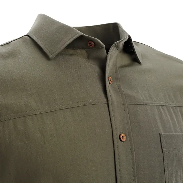 LeisureWool woven woolshirt M's Ranger Green XL 