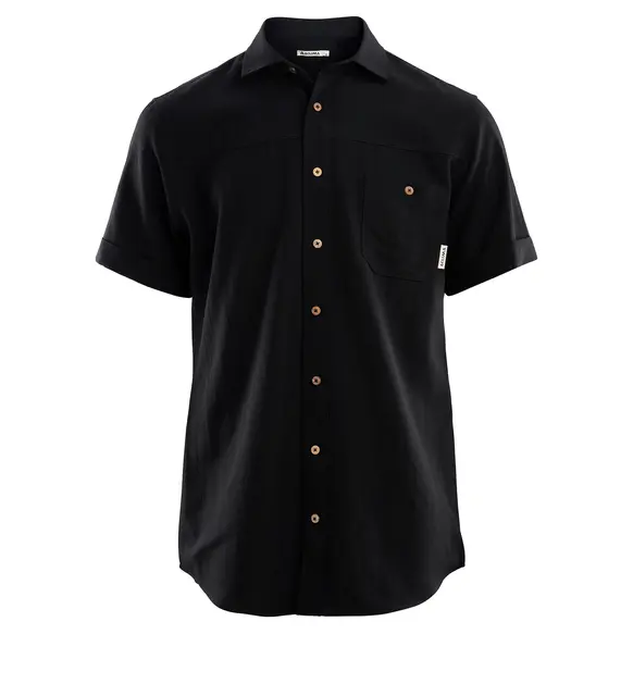 LeisureWool short sleeve shirt M's Navy Blazer M 