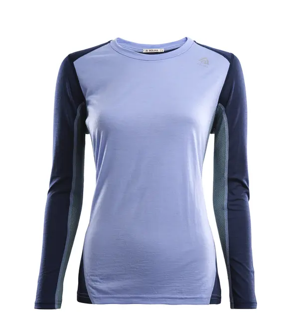 LightWool 140 sportshirt W's Purple Impr/NavyBlazer/NorthAtlantic XL 