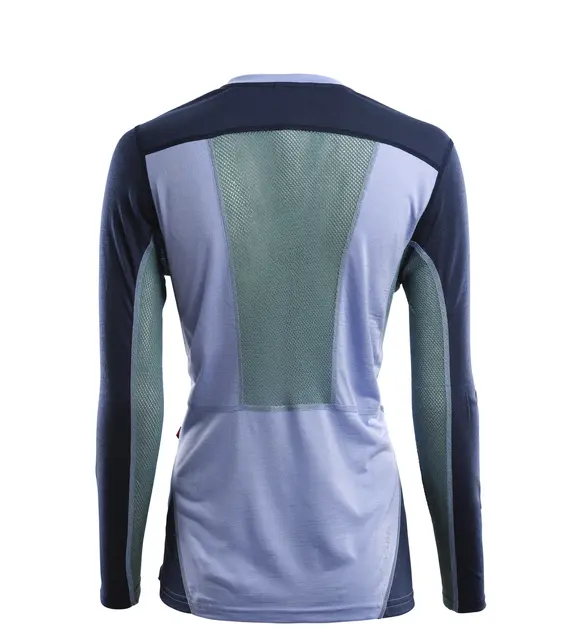 LightWool 140 sportshirt W's Purple Impr/NavyBlazer/NorthAtlantic XL 