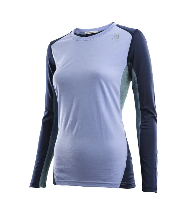 LightWool 140 sportshirt W's Purple Impr/NavyBlazer/NorthAtlantic XL 